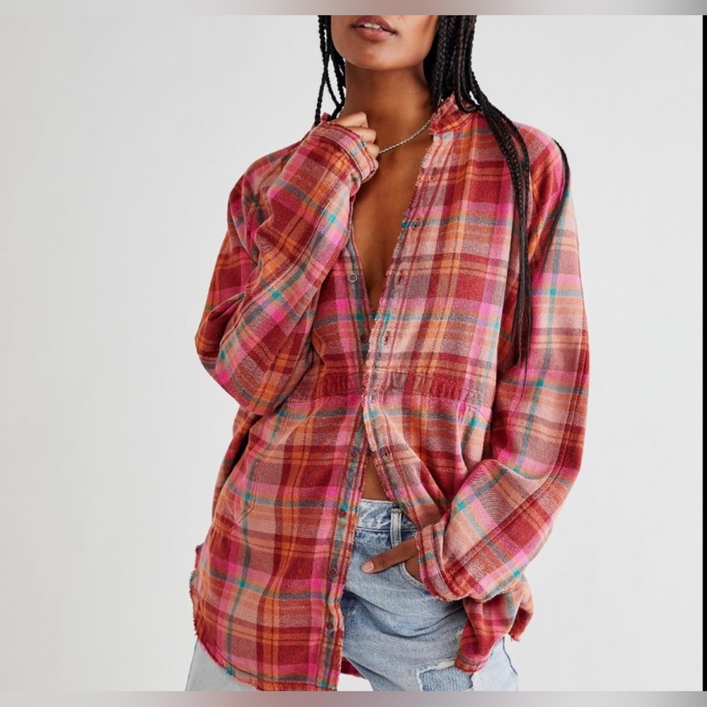 Free People Plaid Flannel